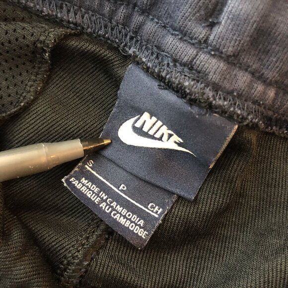 Nike Mens Dark Blue Jogger Sweatpants Zip Pockets Logo Drawstring S - Picture 4 of 6